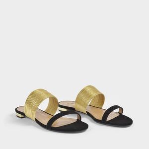 Aquazurra Rendez-vous Flat Sandal Size 38.5